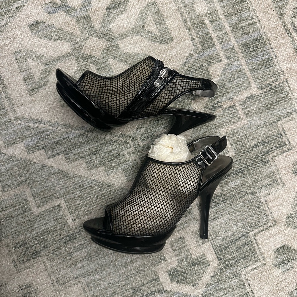 Black Mesh booties